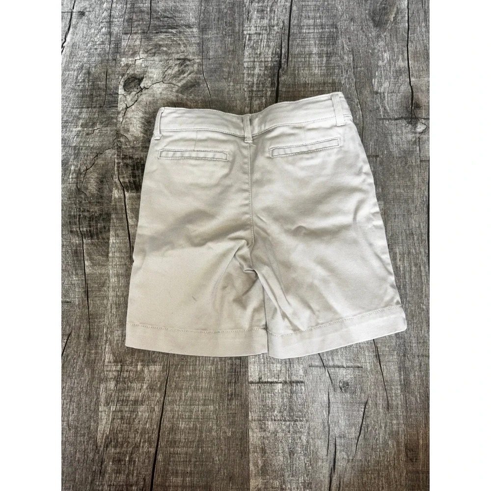 Gymboree Girls Khaki Chino Shorts Tan School Uniform Size 6 Cotton Stretch